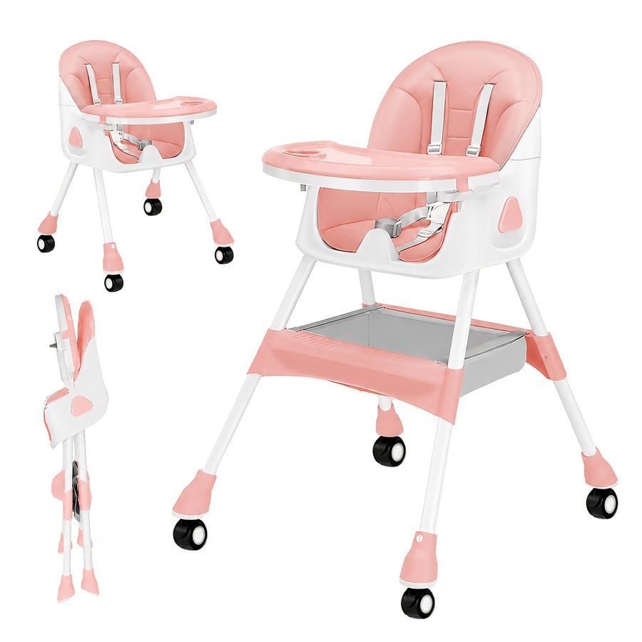 [Chaise 3-en-1 pliable] Chaise Haute Bébé 3-en-1, Pliable et Portable — Monptitlou