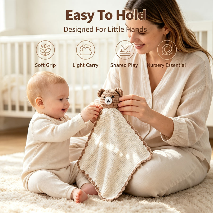 Serviette pour bébé avec motif de dessin animé apaisant — Monptitlou
