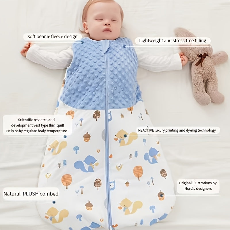 Couverture bébé sans manches 1.5 points pour poussette — Monptitlou