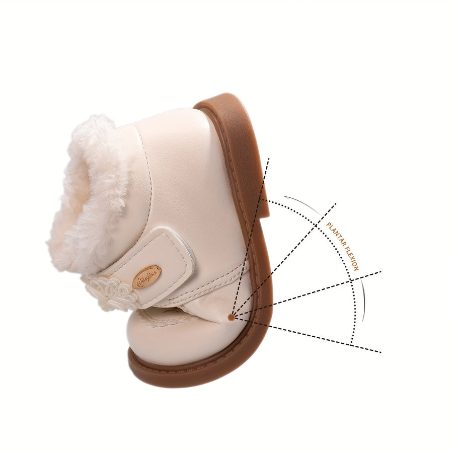 Nouvelles chaussures de princesse mi-mollet pour filles, hiver 2025 — Monptitlou