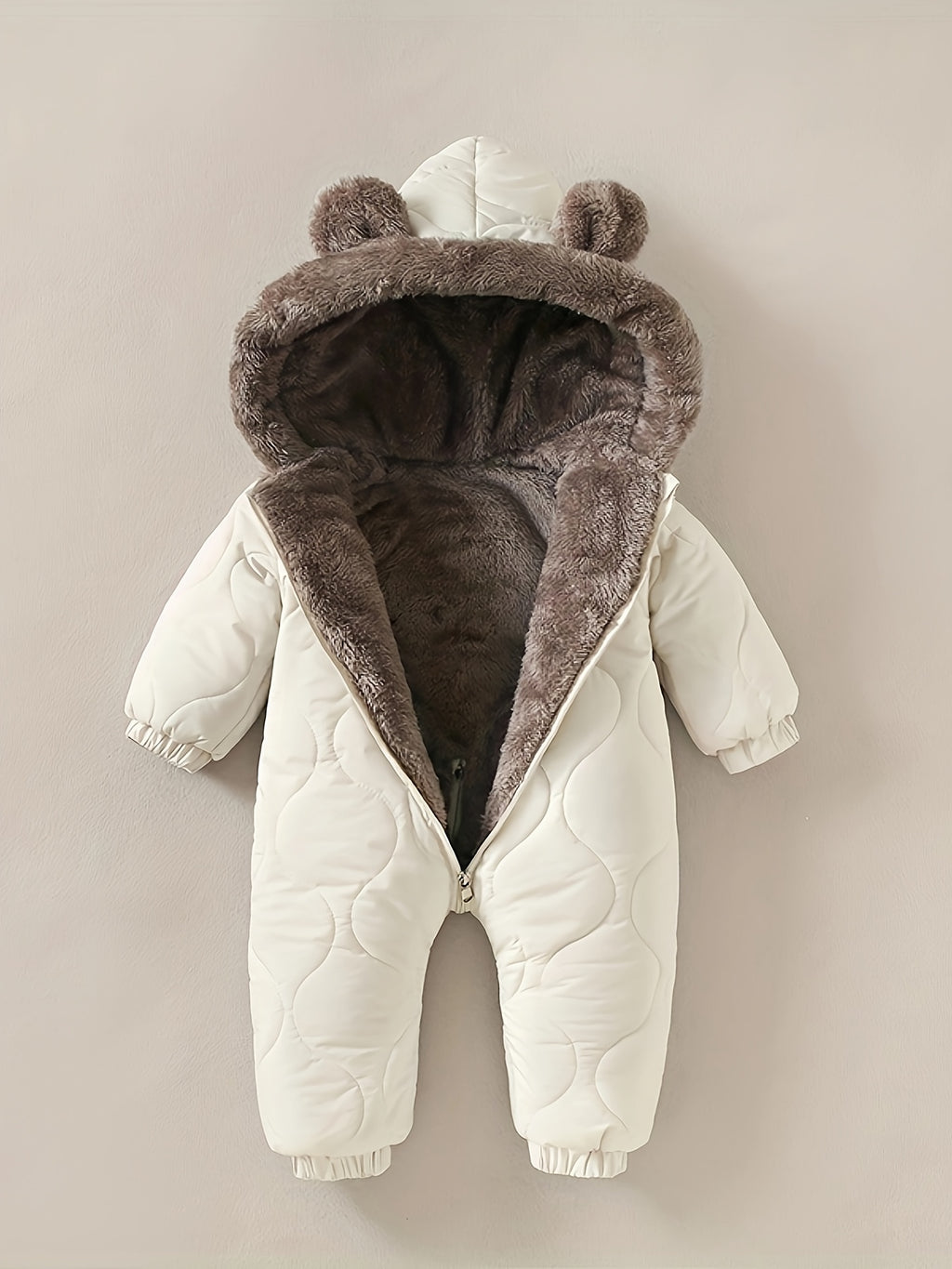 Combinaison d'Hiver Doublée Polaire Unisexe à Capuche, photo 16