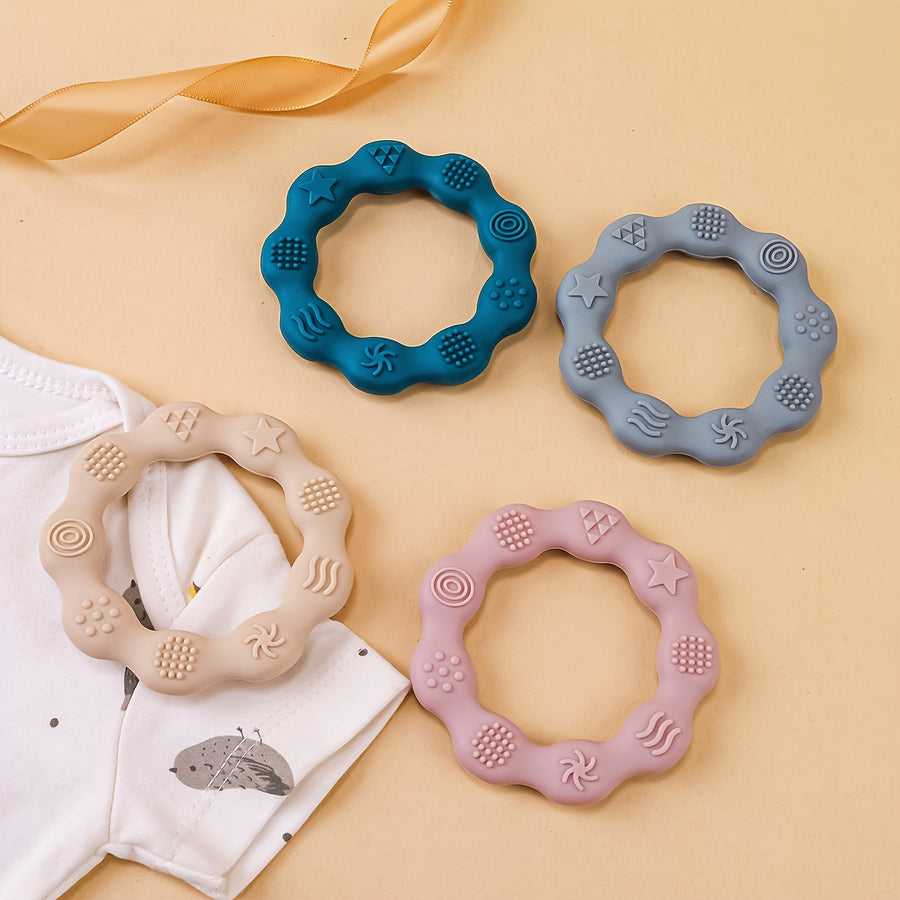 2/3pcs Anneaux de dentition pour bébé en silicone, légers — Monptitlou