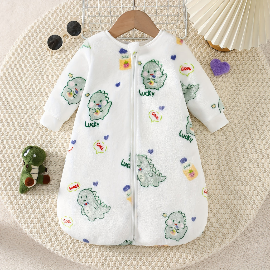 Cadeau de baptême et robe de baptême, bouteille pour enfant dinosaure — Monptitlou