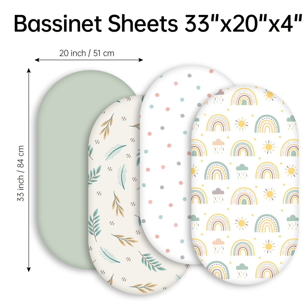 Draps-housses en microfibre 100 % polyester 85 GSM, coloris série arc-en-ciel feuille, taille : 84 x 51 x 10 cm