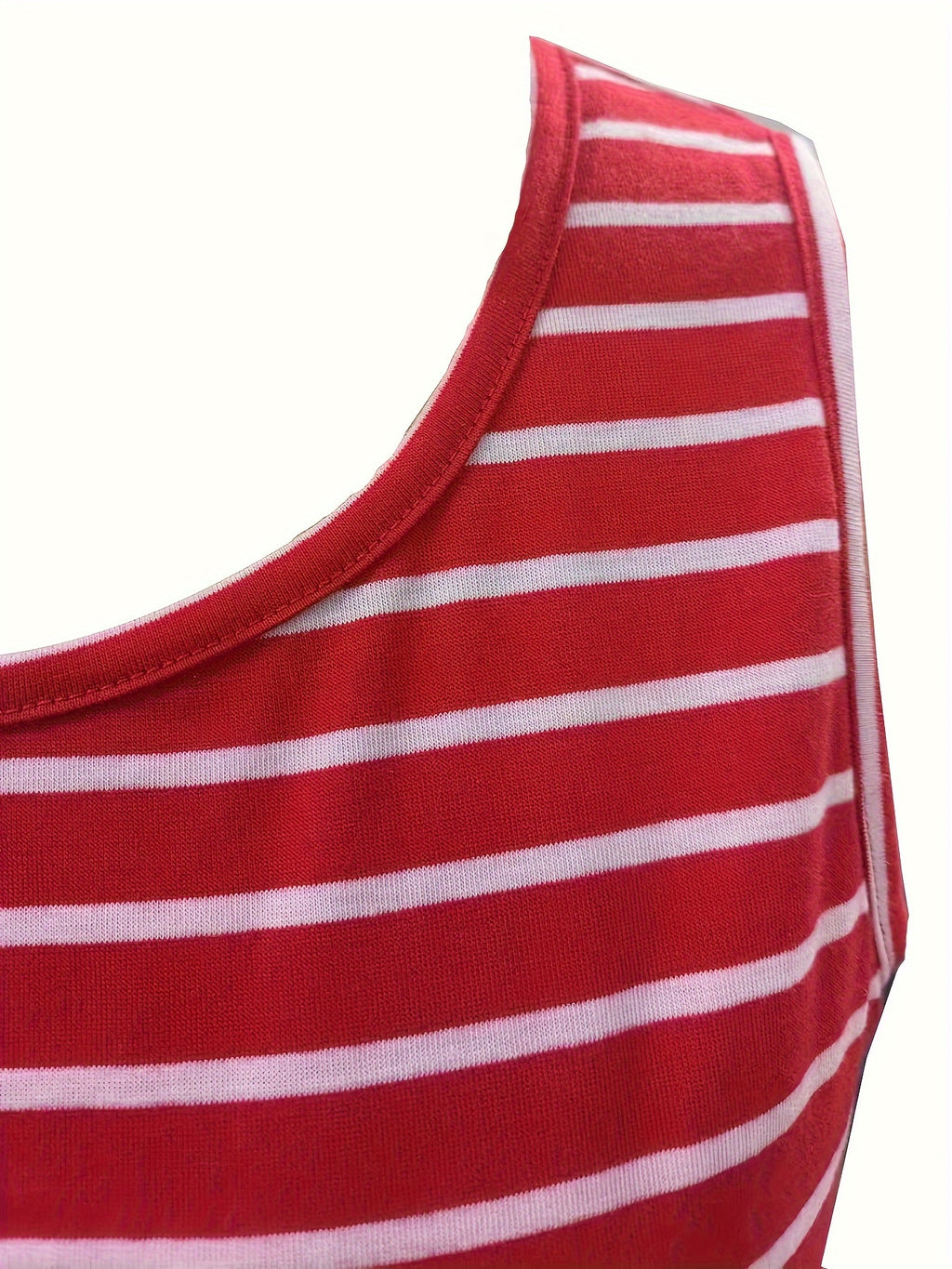 Robe d'allaitement élégante à rayures sans manches pour femmes