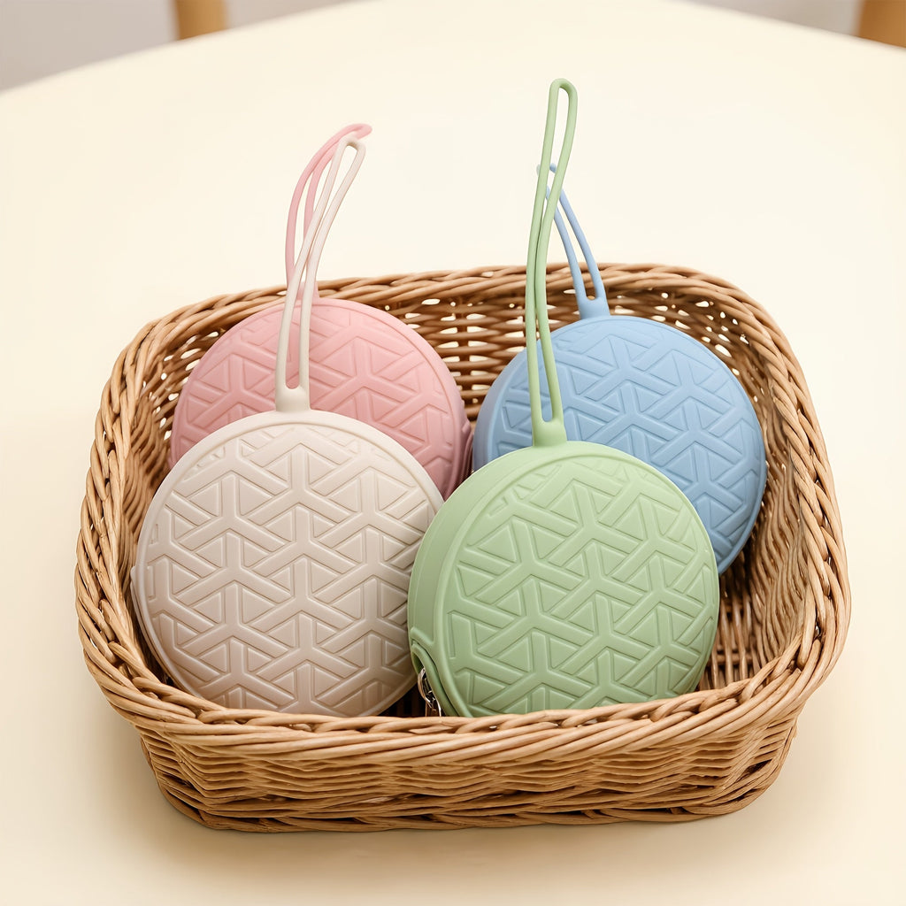 Étui à sucette en silicone rayé, pochette de rangement portable multifonctionnelle, peut contenir des anneaux de dentiti
