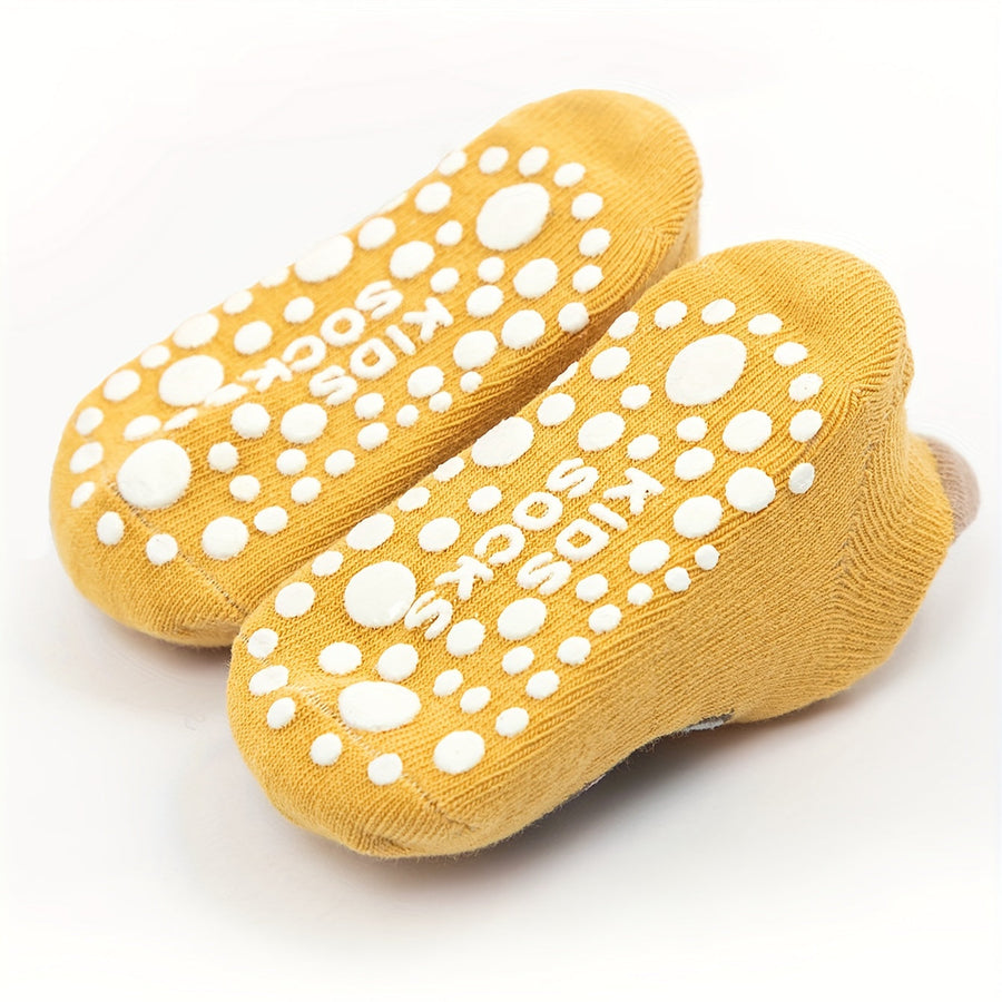 12 paires de chaussettes antidérapantes pour jeunes — Monptitlou
