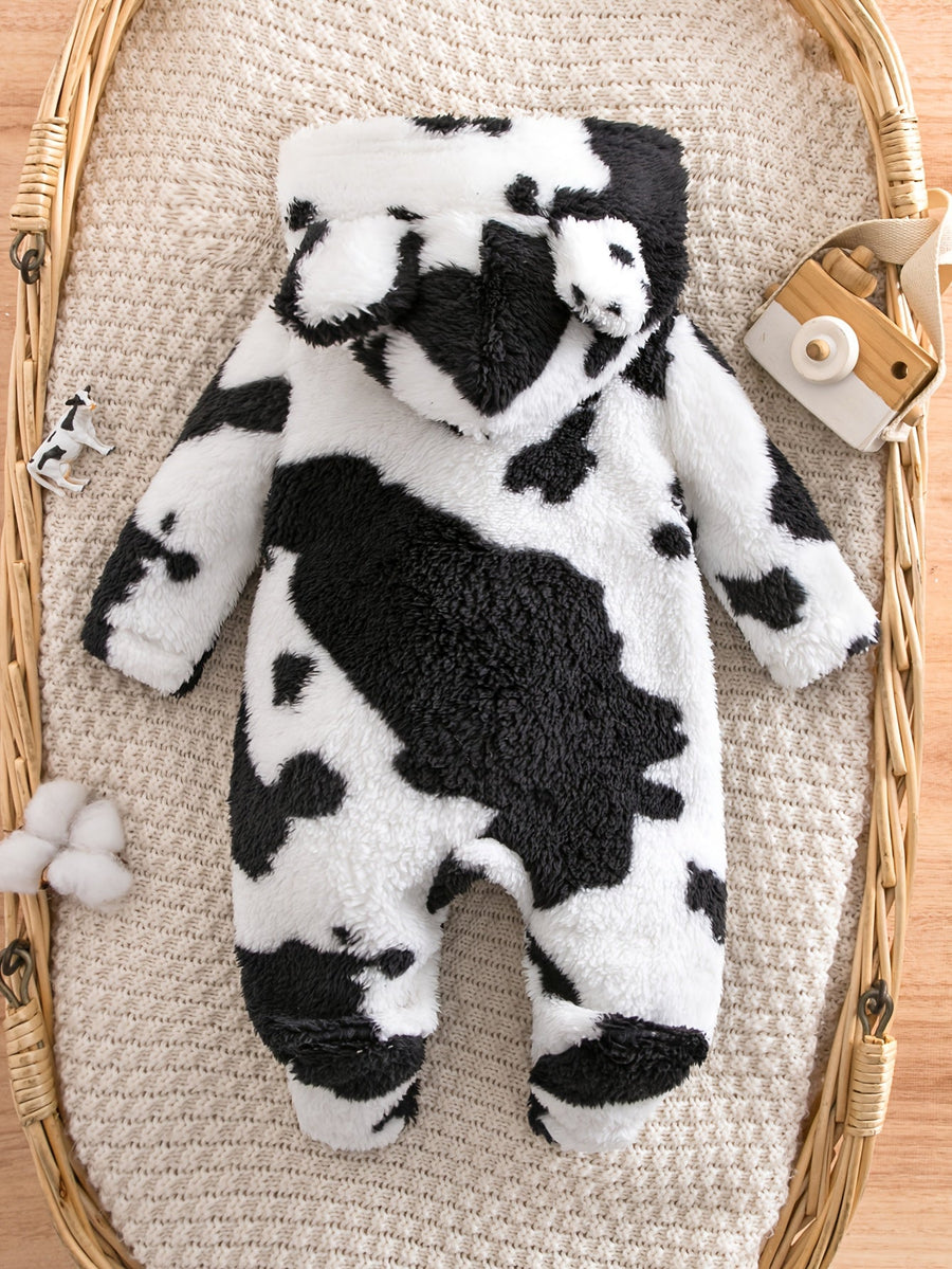 Combinaison à capuche et fermeture éclair panda pour bébé garçon — Monptitlou