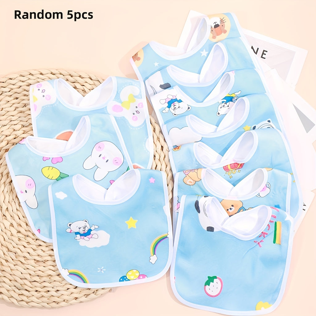 Bavoir pour Bébé Nouveau-né - Motif Aléatoire Rose Bleu Jaune — Monptitlou