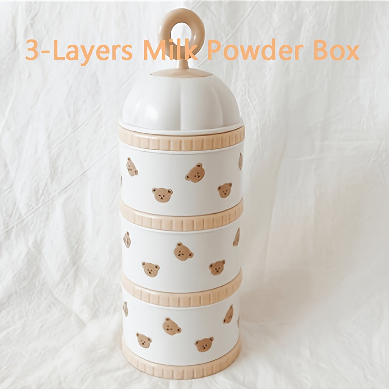 Distributeur de lait en poudre à 3 couches pour voyage et en — Monptitlou