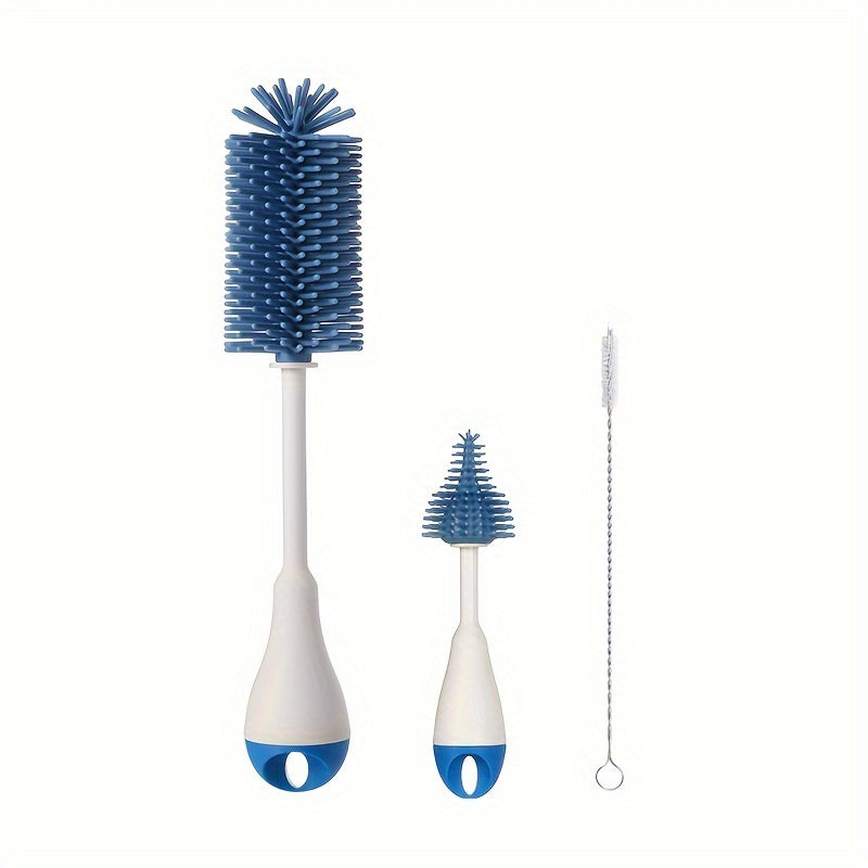 Ensemble de brosses pour biberons en silicone 3-en-1 avec brosse pour — Monptitlou