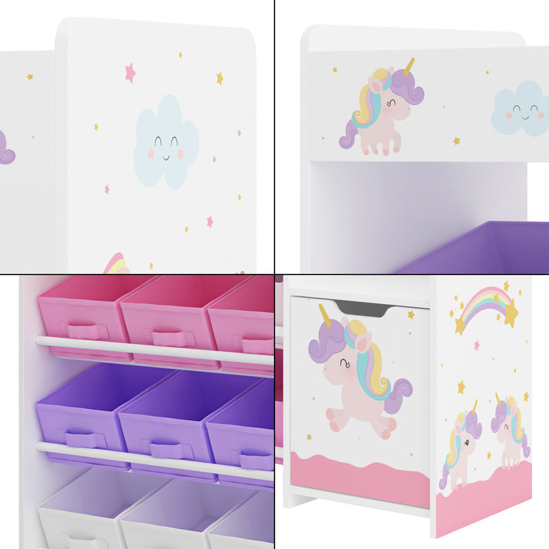 Étagère pour enfants 'Søndreland avec une seule porte d'armoire et 9 — Monptitlou