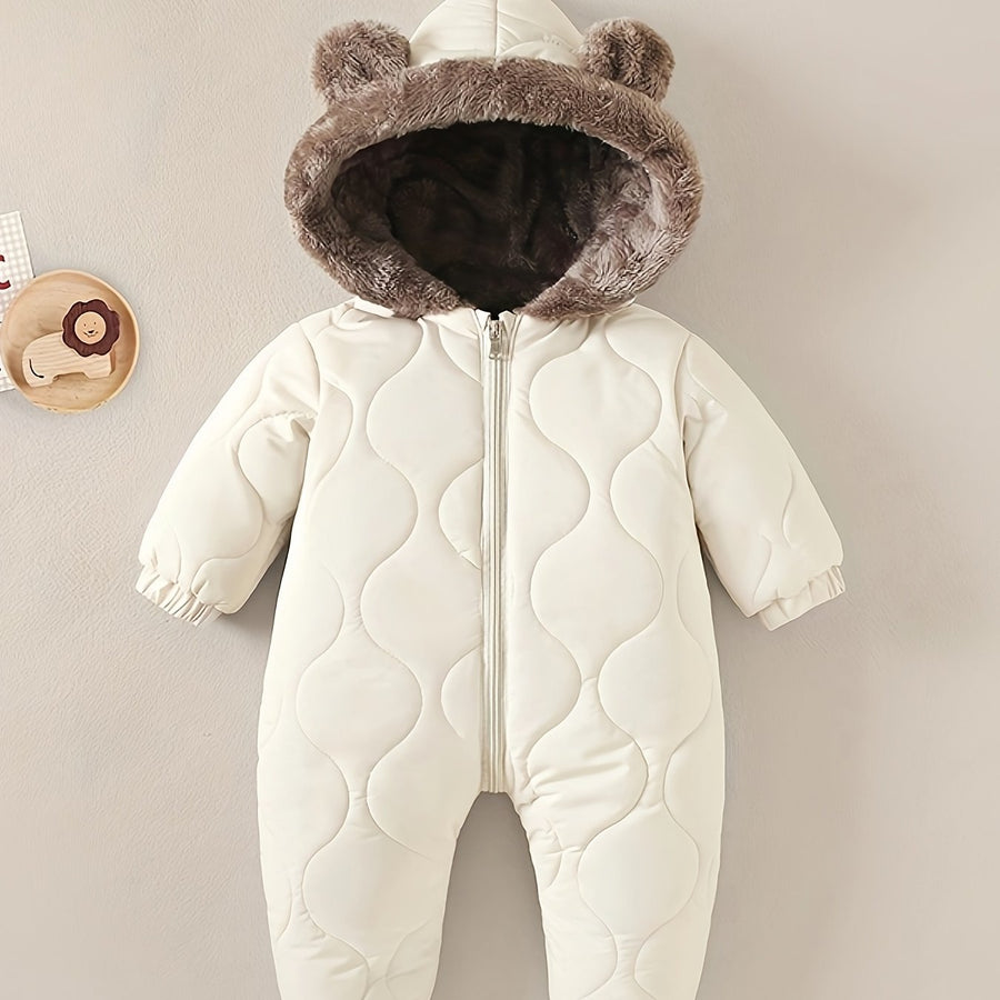 Combinaison d'Hiver Doublée Polaire Unisexe à Capuche — Monptitlou