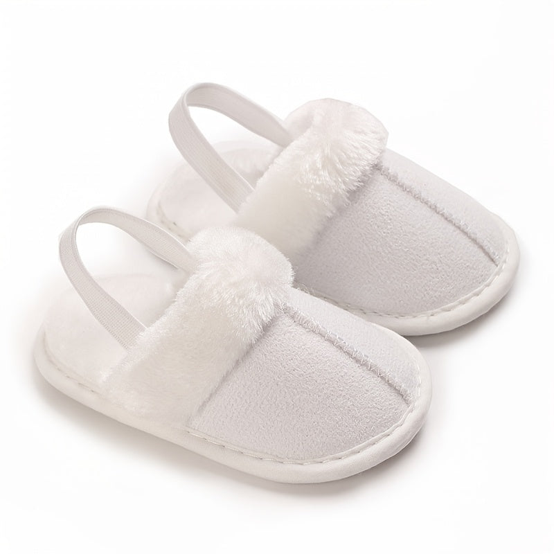 Chaussons Douillets en Peluche pour Bébé Fille — Monptitlou