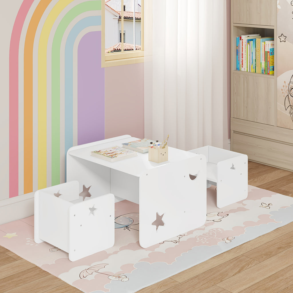 Table avec 2 chaises, set table et chaises, set d’assise — Monptitlou