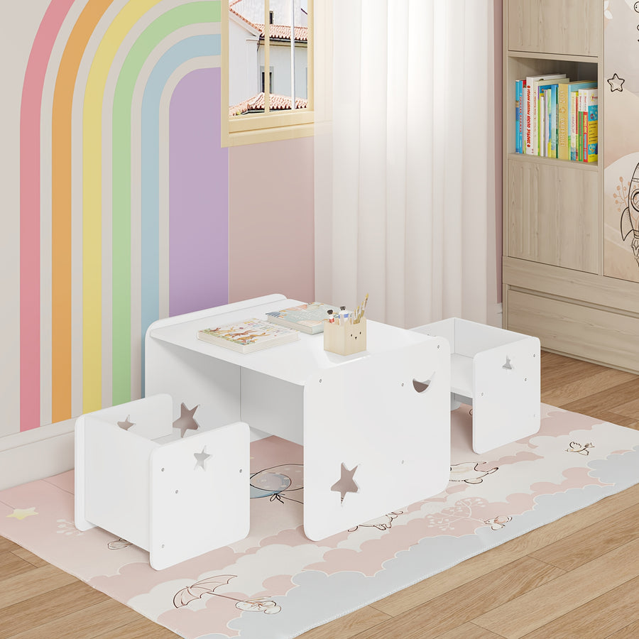 Table avec 2 chaises, set table et chaises, set d’assise — Monptitlou
