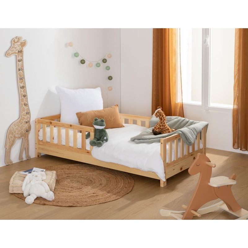 Lit cabane en bois pour enfant, 80 x 160 cm — Monptitlou