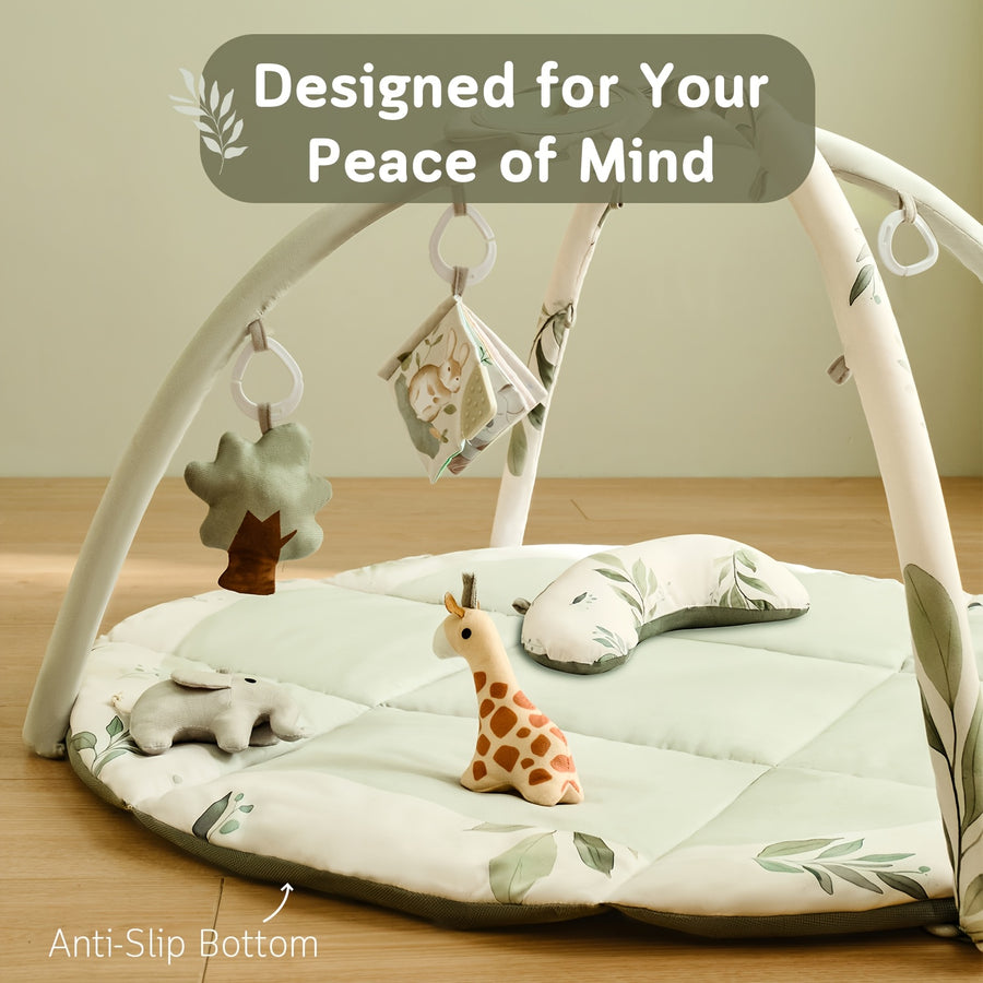 Tapis d'éveil pour bébé, tapis de jeu, tapis pour le ventre — Monptitlou
