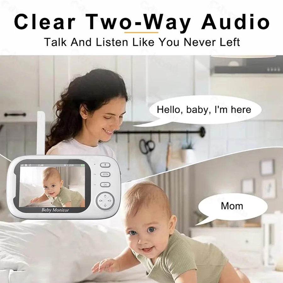 Babyphone numérique haute définition 3,5 pouces pour bébé — Monptitlou