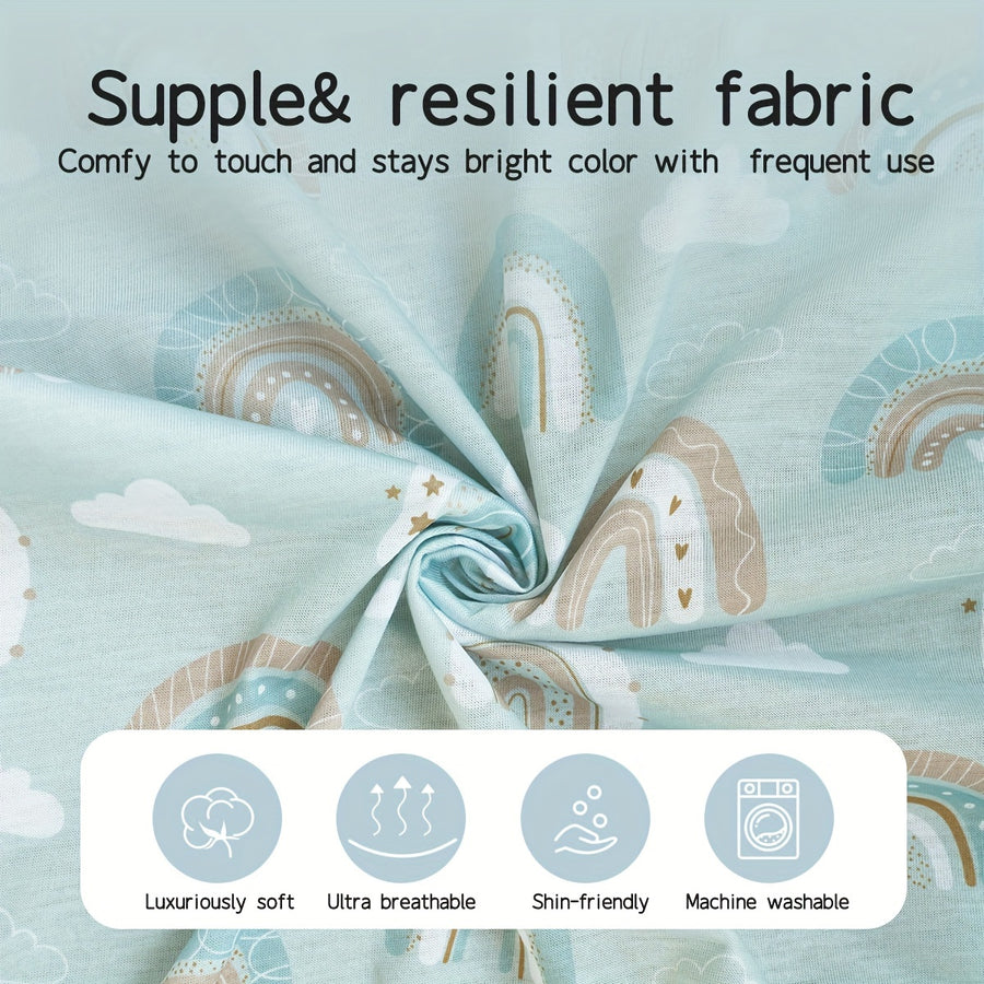 1 Housse de lit de bébé douce en tissu polyester — Monptitlou