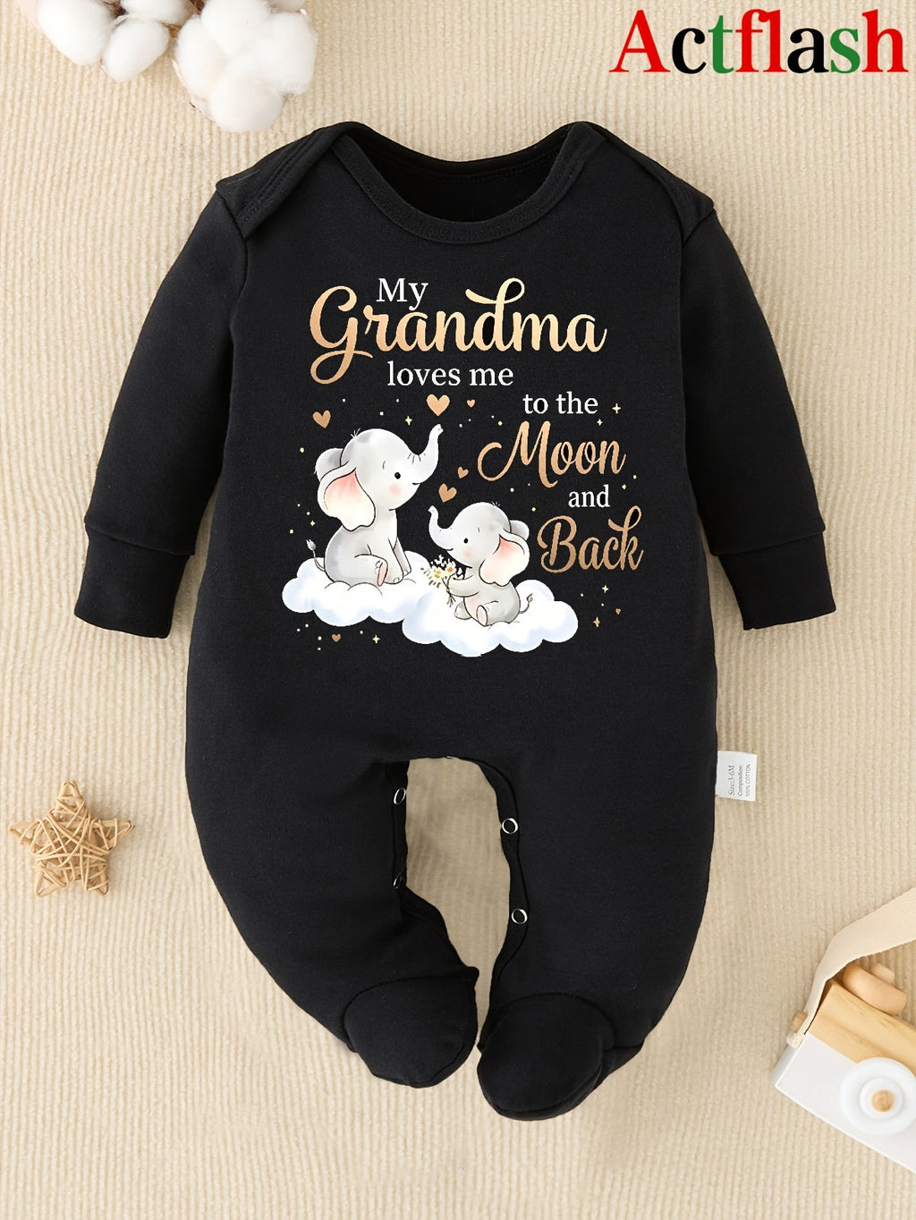 Ma Grand-mère M'aime Plus Que La Lune Et Retour Nouveau Motif de Lettre — Monptitlou