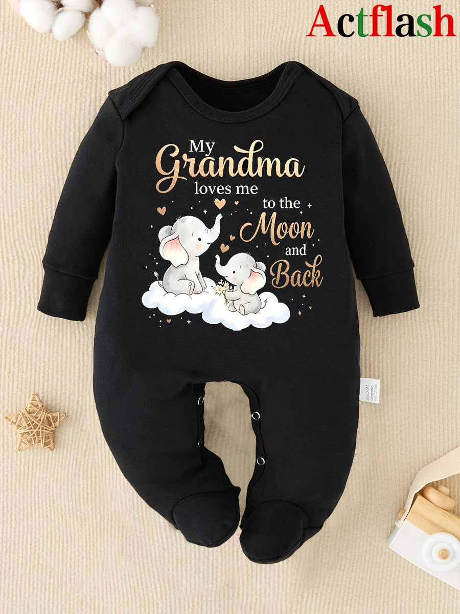 Ma Grand-mère M'aime Plus Que La Lune Et Retour Nouveau Motif de Lettre — Monptitlou