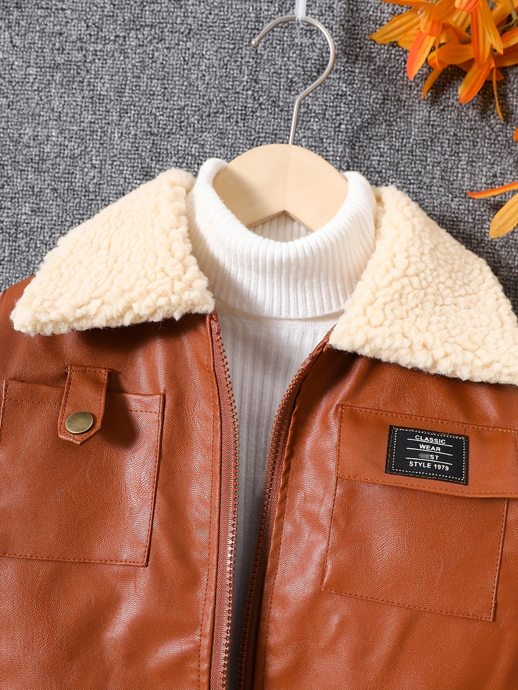 Veste doublée polaire pour garçons automne hiver épaisse tendance 2025 — Monptitlou