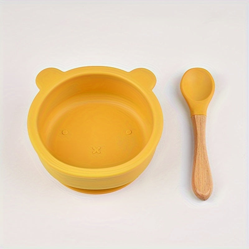 Ensemble de vaisselle pour bébé en silicone alimentaire avec ventouse — Monptitlou