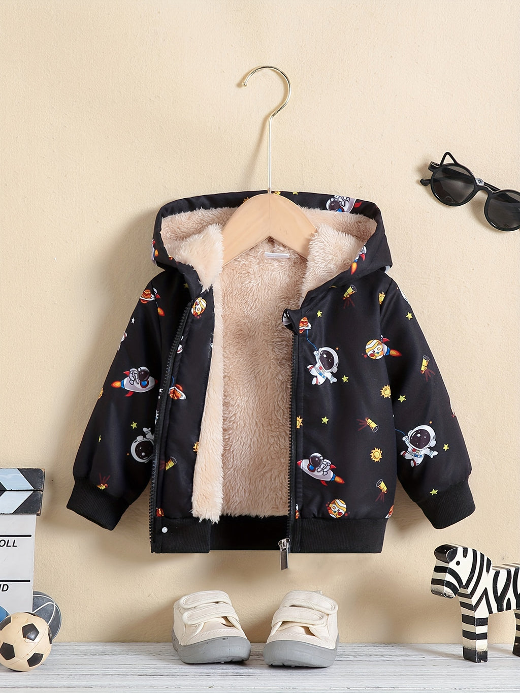Veste à capuche doublée en polaire