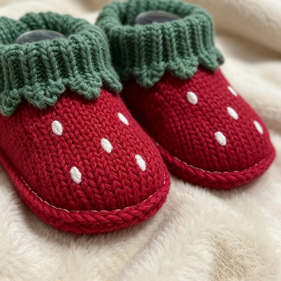 1 Paire de Chaussures pour Enfants Tricotées à la Main — Monptitlou