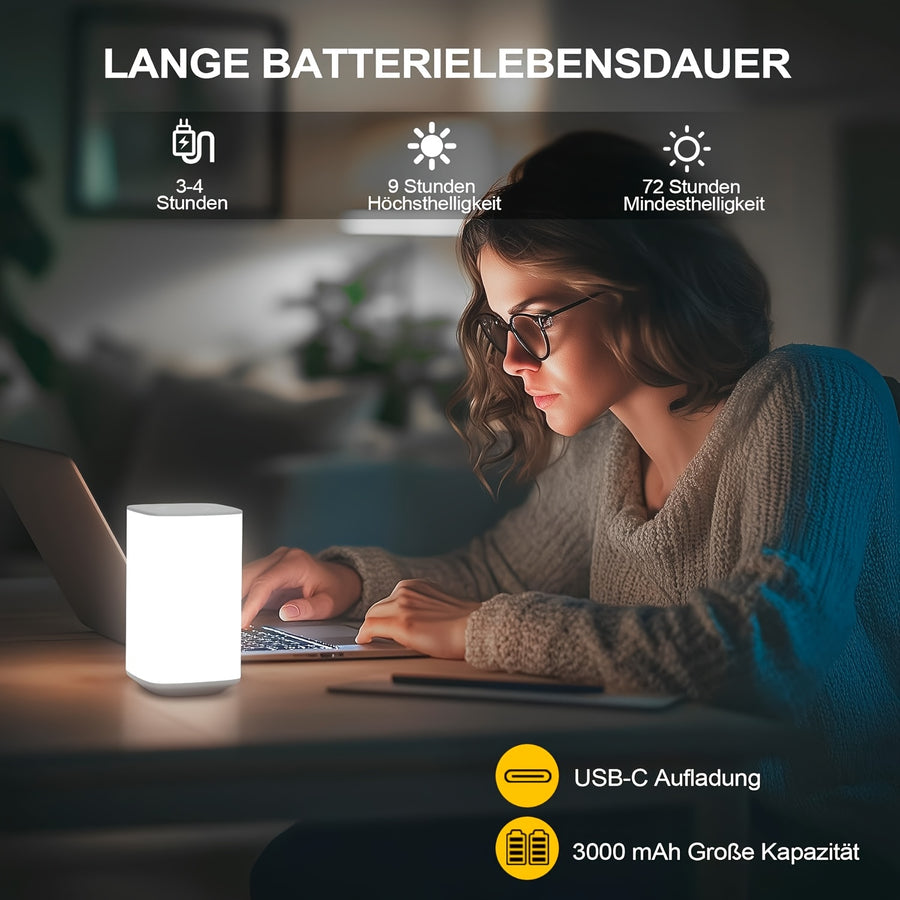 Lampe de nuit carrée avec dégradé RGB — Monptitlou