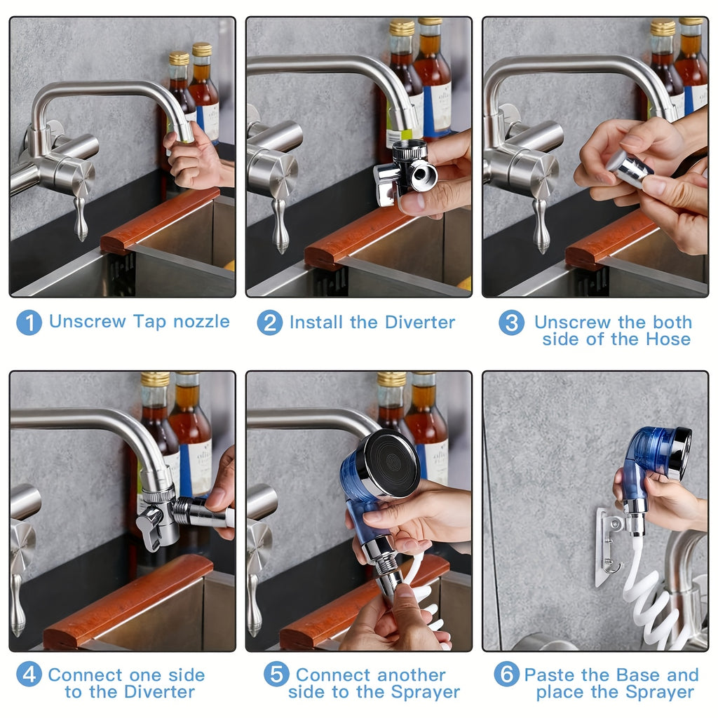 Pommeau de douche à trois modes de débit — Monptitlou