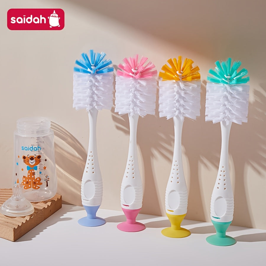 Ensemble de brosses à biberon 2-EN-1 en nylon avec brosse à tétine — Monptitlou