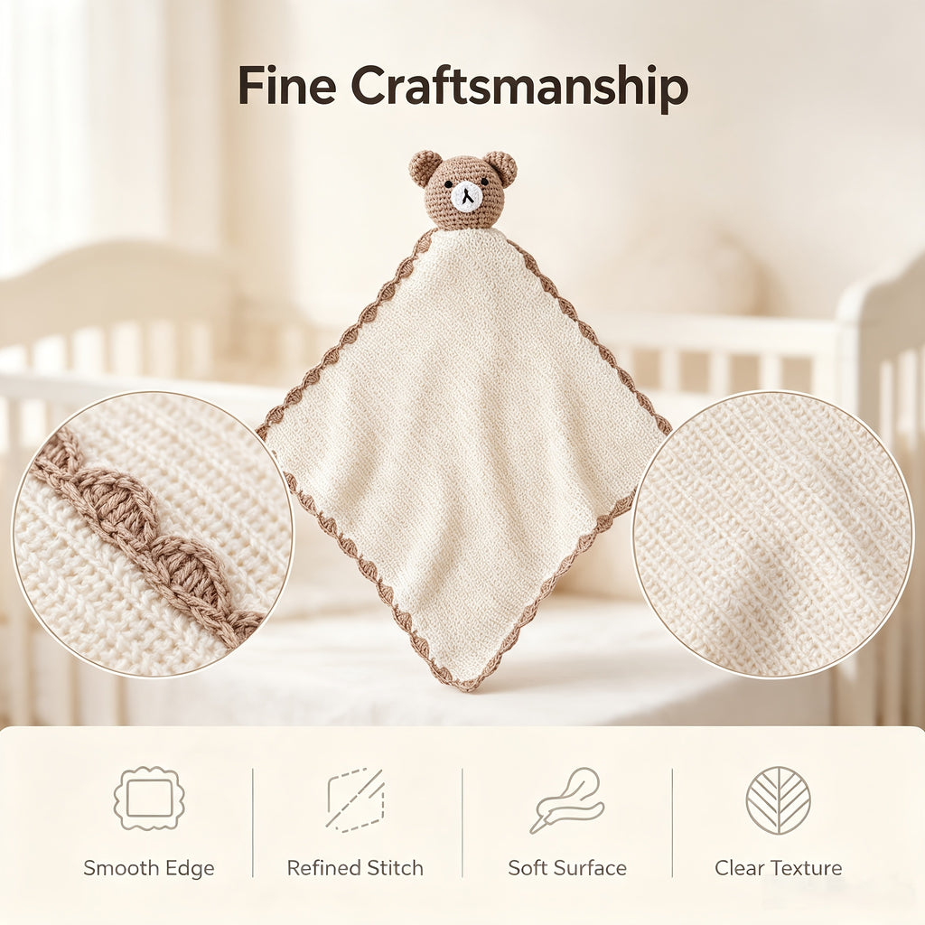 Serviette pour bébé avec motif de dessin animé apaisant — Monptitlou
