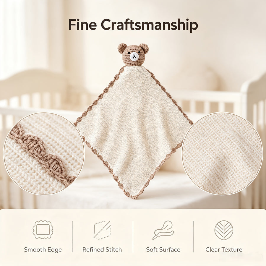Serviette pour bébé avec motif de dessin animé apaisant — Monptitlou
