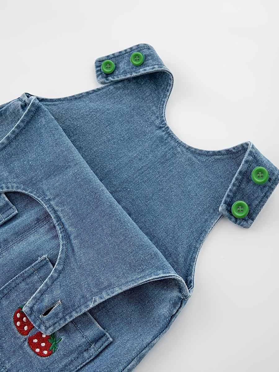 Salopette pour bébé et tout-petit, pantalon en denim — Monptitlou