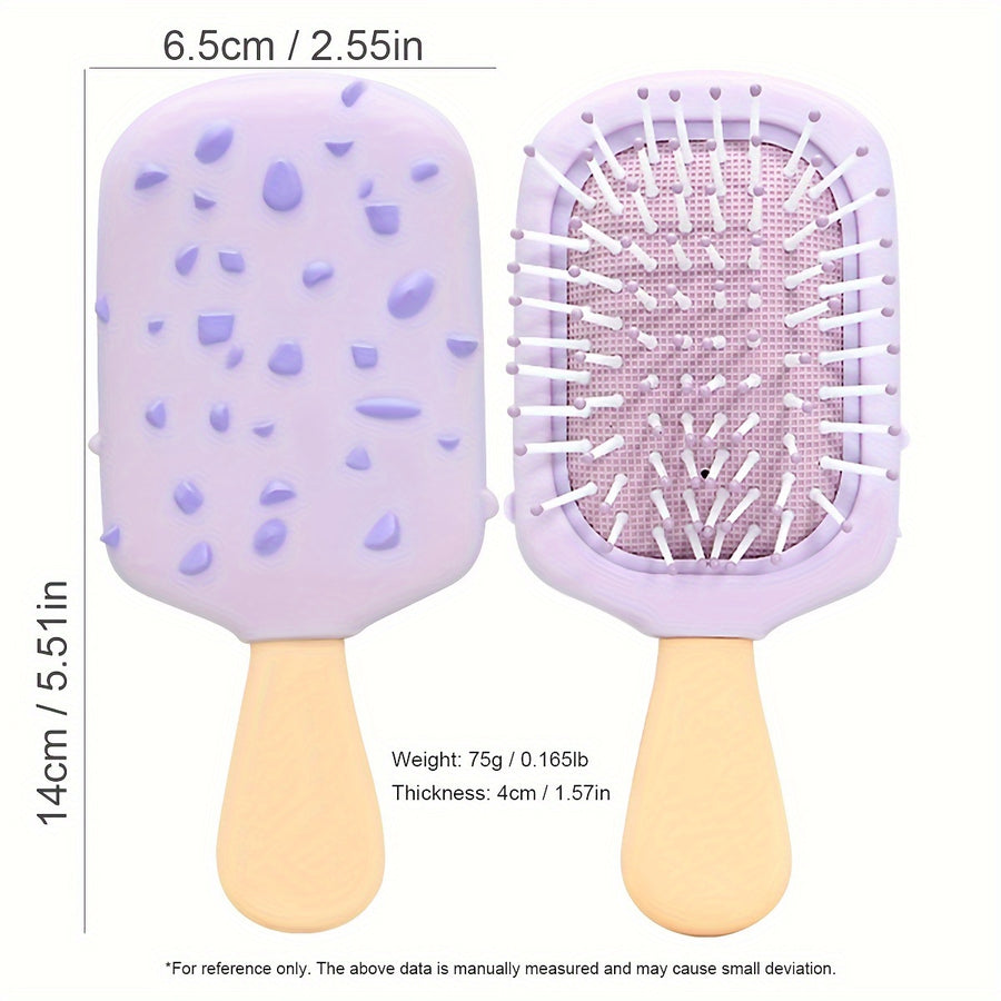 1 brosse à cheveux à coussin d'air sur le thème du crème glacée — Monptitlou
