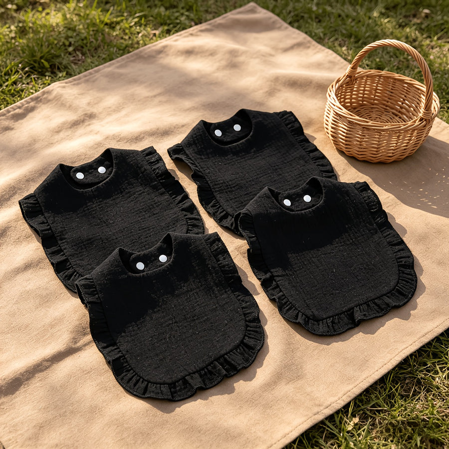 Bavoirs à volants pour bébé, bavoirs pour nouveau-nés — Monptitlou