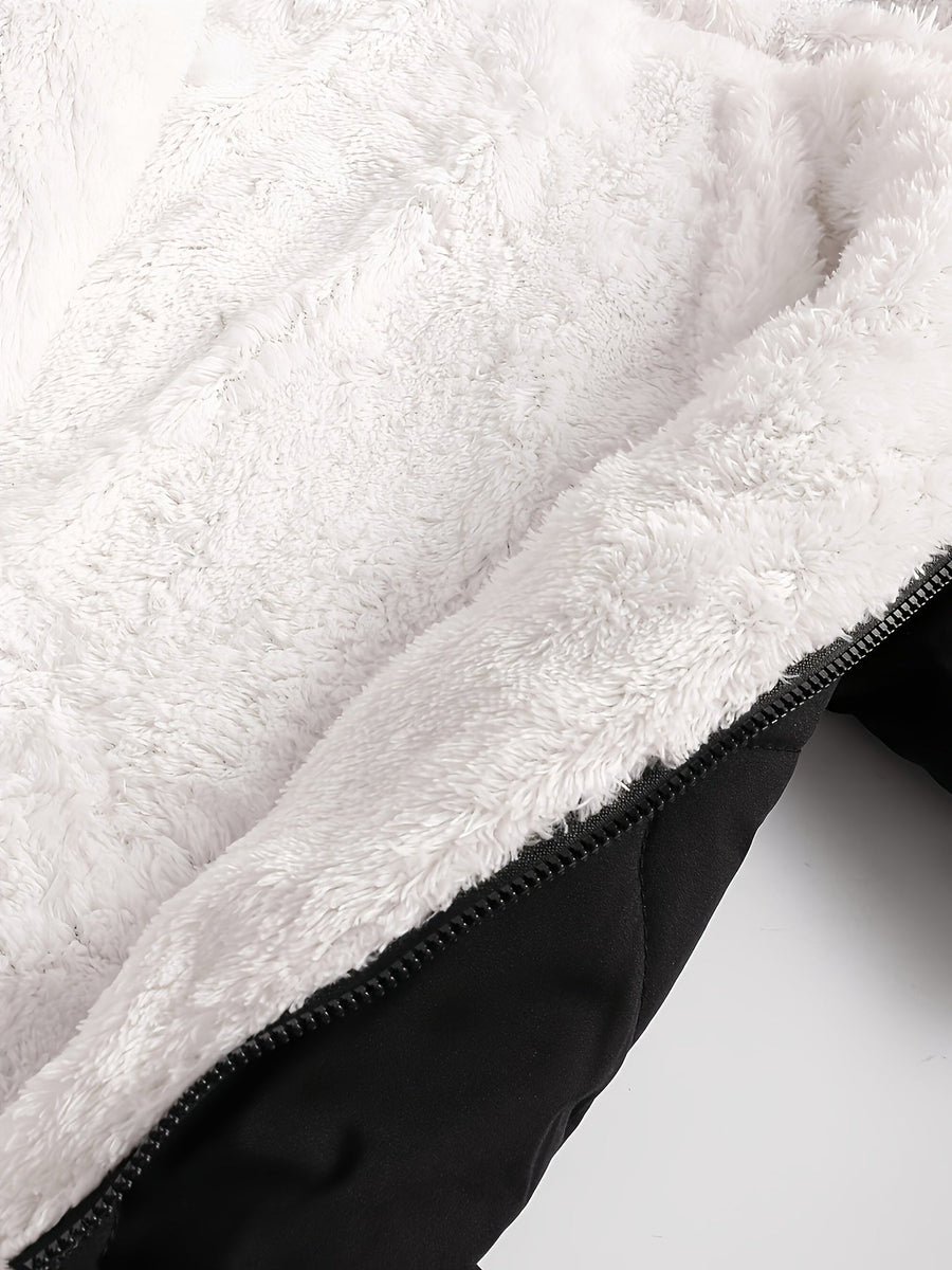 Body épais pour bébé 0 à 1 an, doublure polaire, vêtement d'extérieur automne/hiver, avec fermeture éclair, pour Noël/Ha