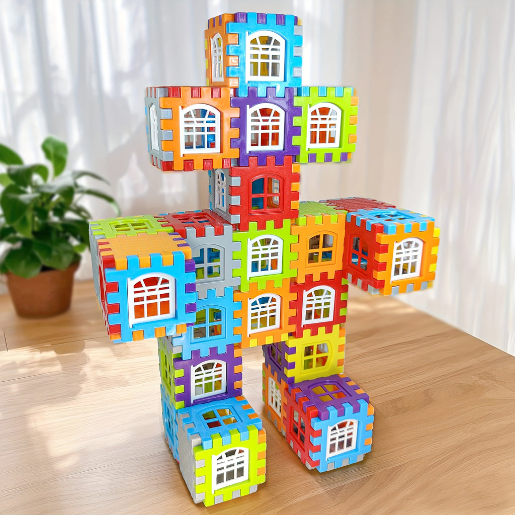/70/100/125 pièces jeu de puzzles en plastique portable pour enfants à — Monptitlou