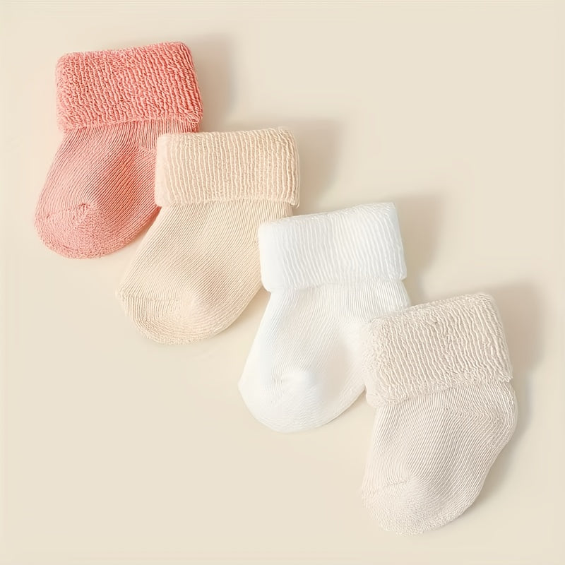 4/8 Paires Chaussettes Bébé Garçon Fille Automne Hiver Épaises Chaudes — Monptitlou