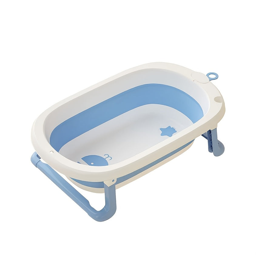 Baignoire pour bébé, trois couleurs au choix, motif mignon de baleine — Monptitlou