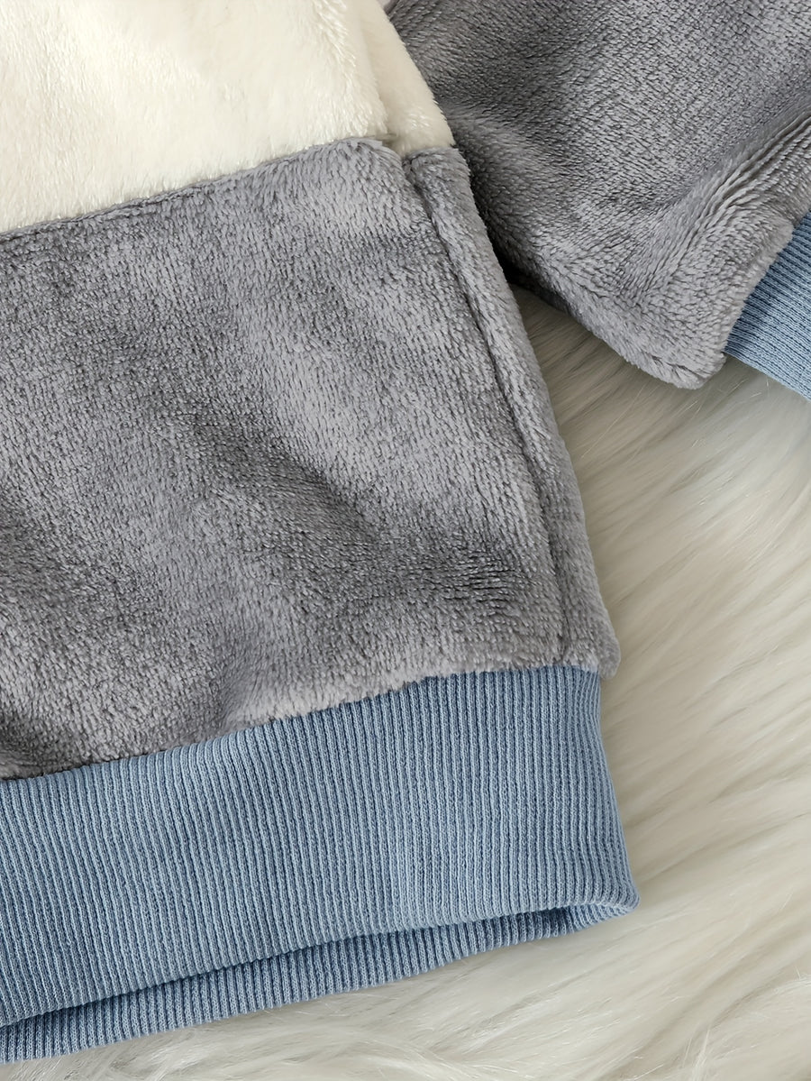 Ensemble hiver garçon, pantalon long chaud épais pour bébés et jeunes — Monptitlou