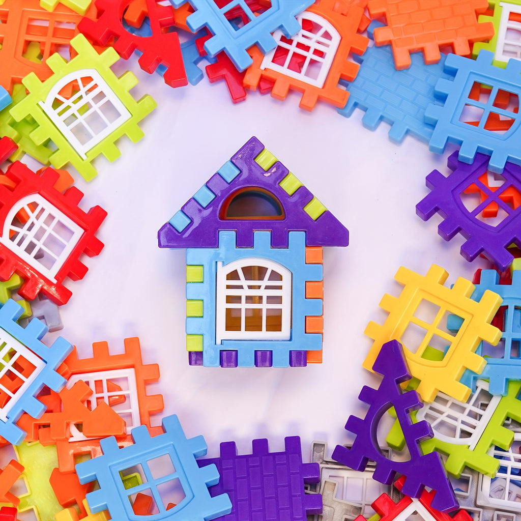 /70/100/125 pièces jeu de puzzles en plastique portable pour enfants à — Monptitlou