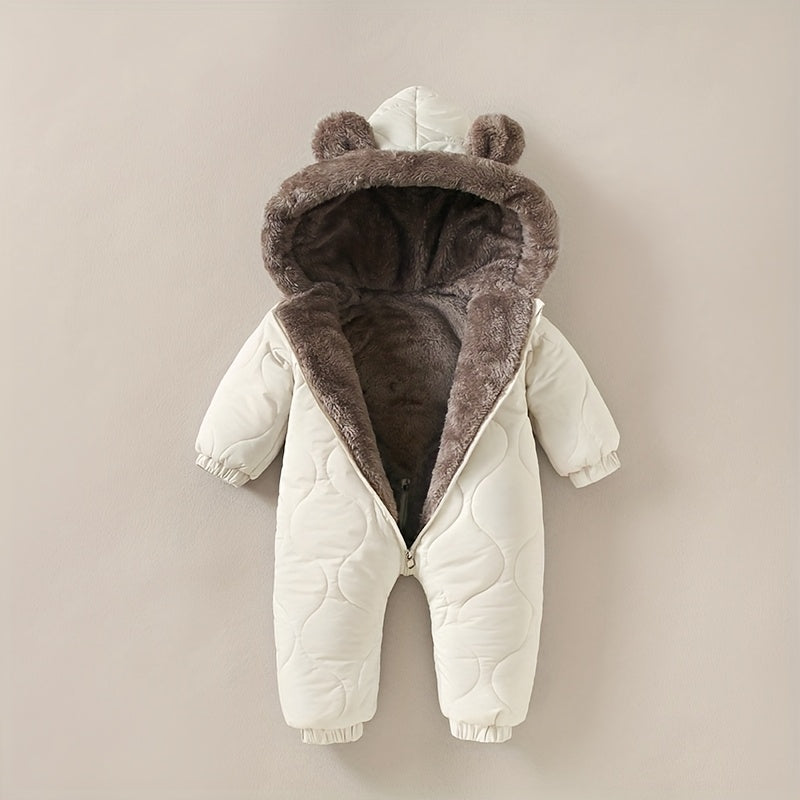 Combinaison d'Hiver Doublée Polaire Unisexe à Capuche — Monptitlou