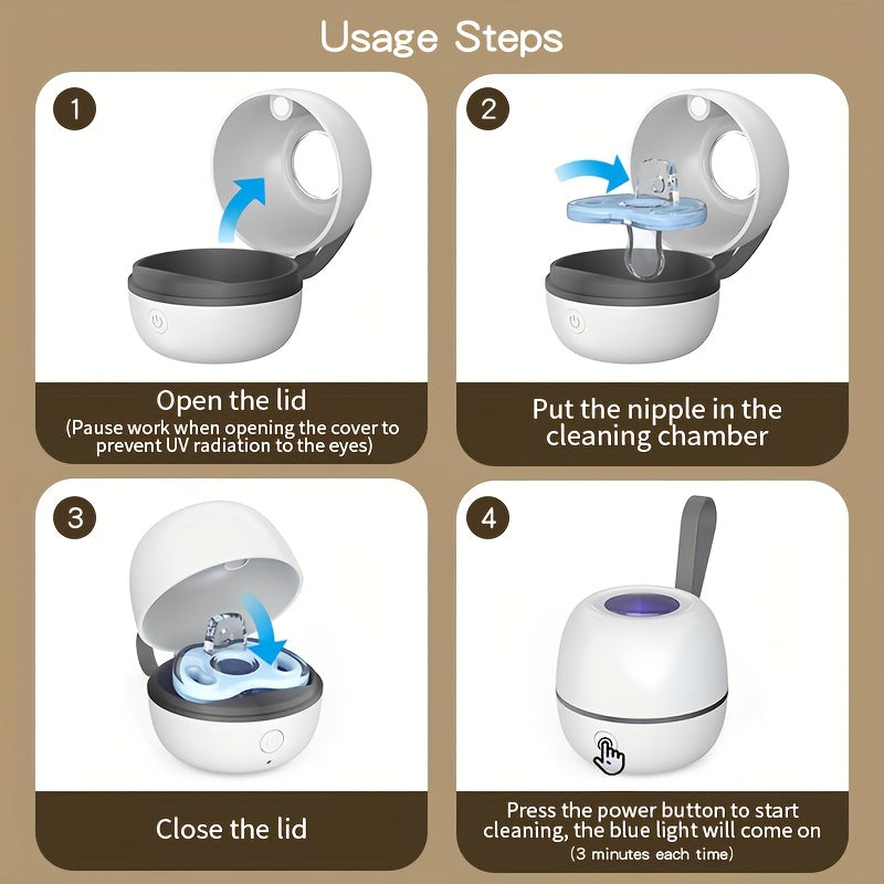 Étui stérilisateur et séchoir portable pour tétines bébé — Monptitlou