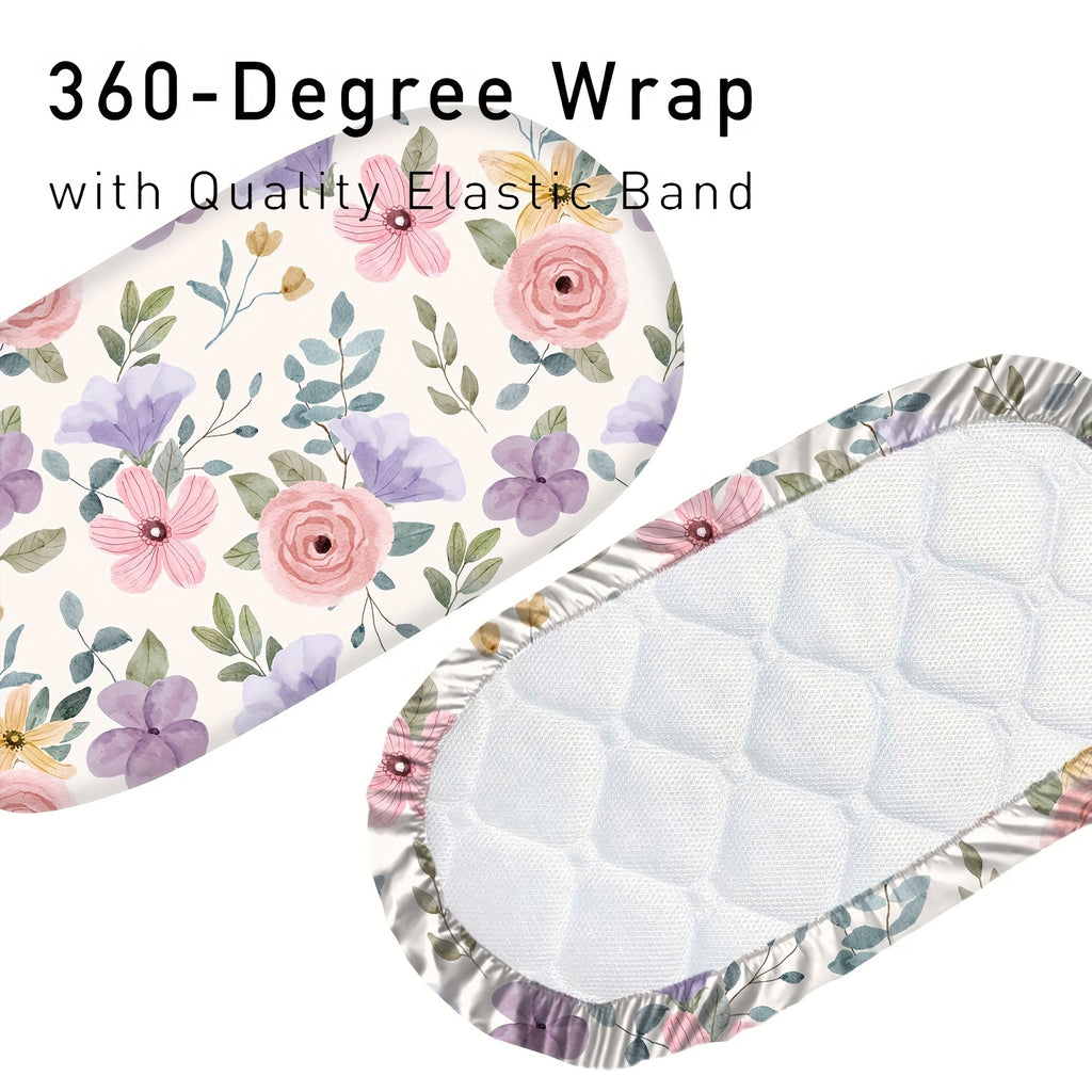 Parure de 4 draps de lit moitié lune ultra-doux pour berceau — Monptitlou
