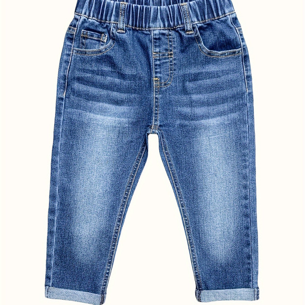 Pantalon en jean stretch pour garçon, style printemps/automne — Monptitlou Image