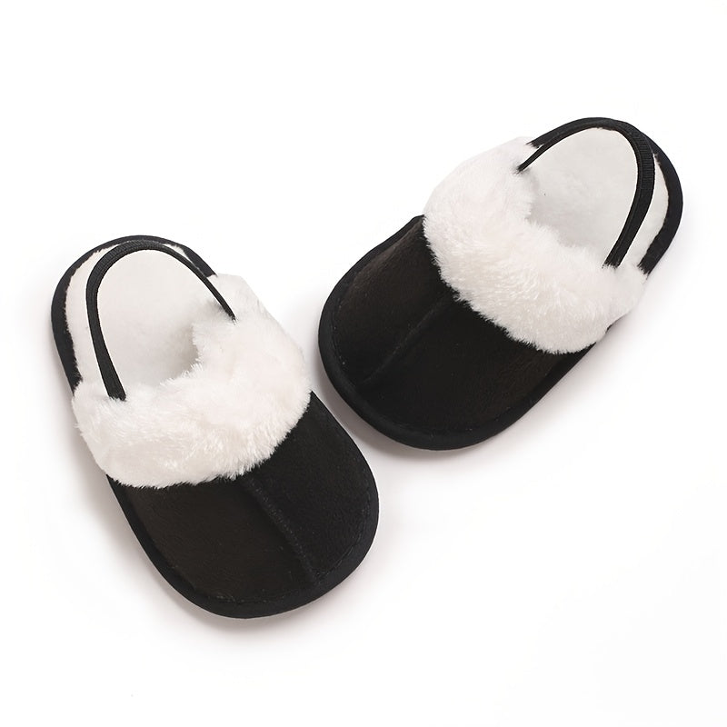 Chaussons Douillets en Peluche pour Bébé Fille — Monptitlou