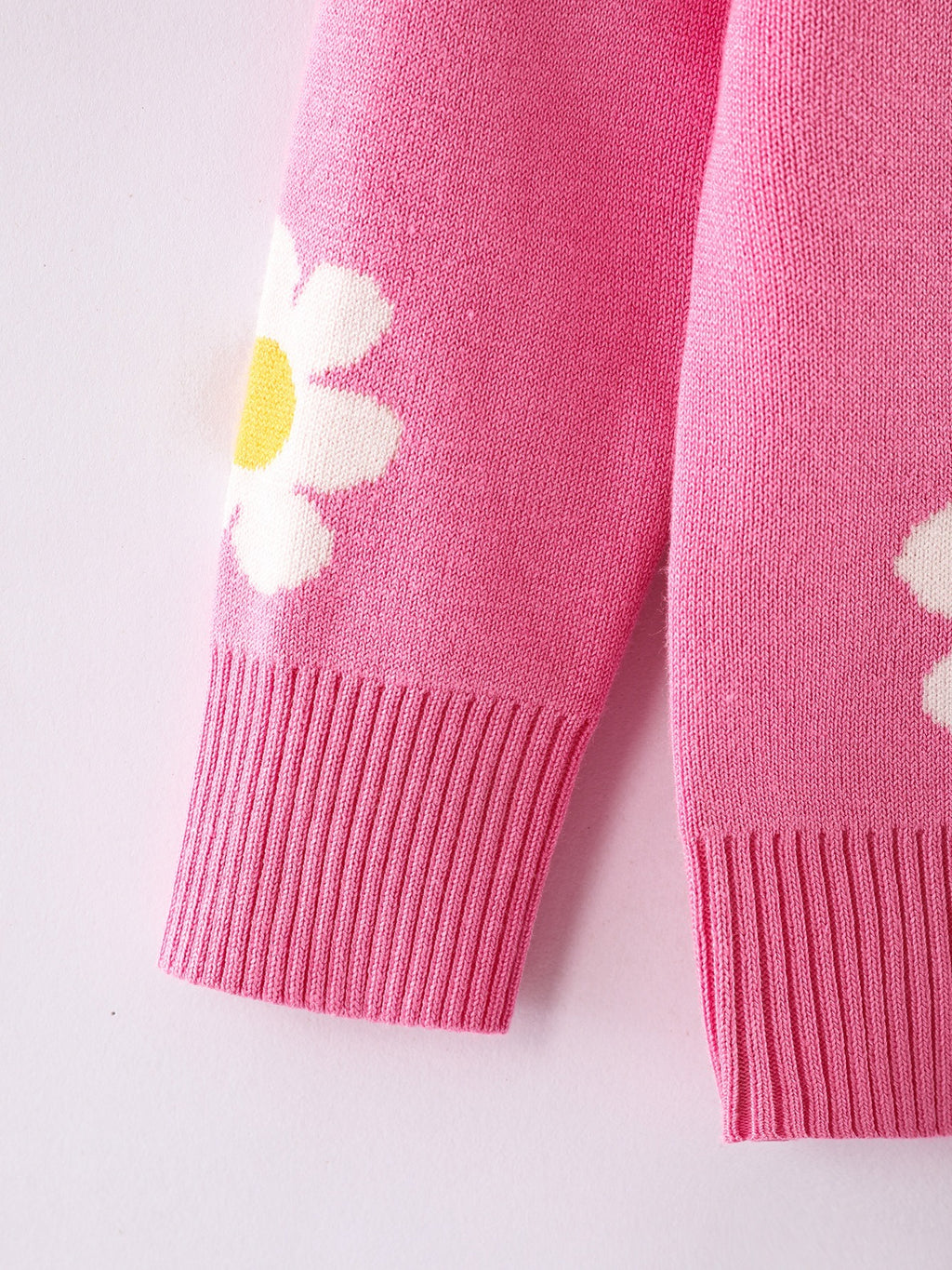 Pull col rond pour fille motif fleuri pour l'hiver, photo 13